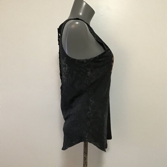 NWT Harley Davidson Slash Back Tank Top With Bedazzled Logo Size S - Picture 3 of 14